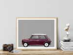 Austin Mini Classic car poster noanahiko modern wall art