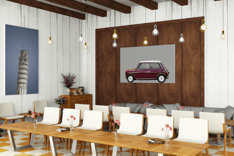 Austin Mini Classic car poster noanahiko wall art office