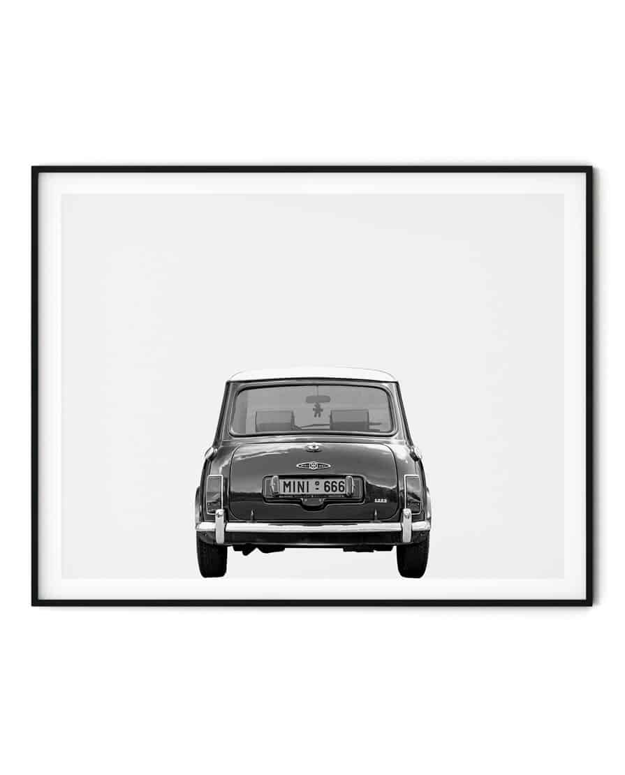 Austin Mini Classic Car Poster Back | Automobiles & Cars | NoaNahiko.com