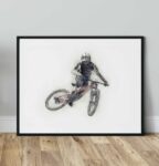 Downhill Mountain Bike Whip Poster noanahiko art print