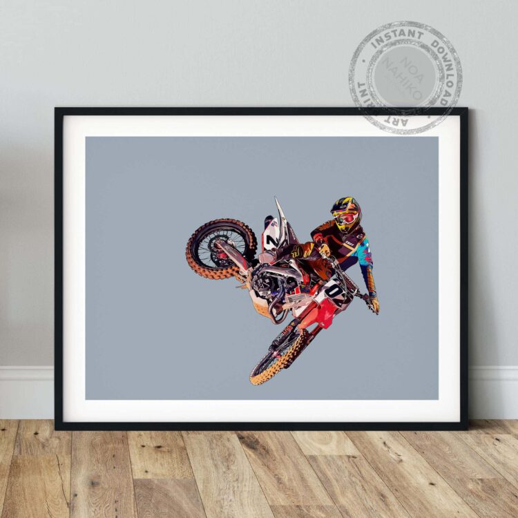 MX Motocross Whip Noanahiko Art Print 0174