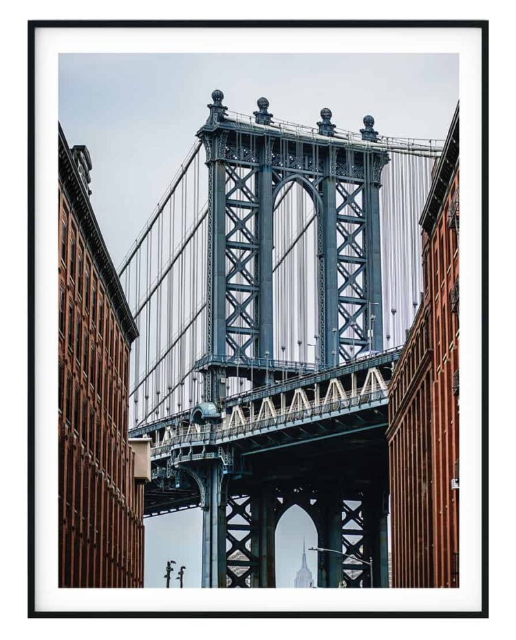 Manhattan Bridge New York Poster noanahiko