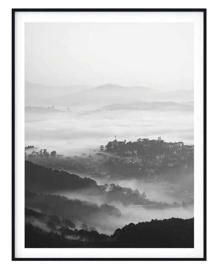 Mountains Forest Poster Noanahiko Wall art