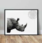 Rhinoceros African Poster noanahiko wall art printable photo