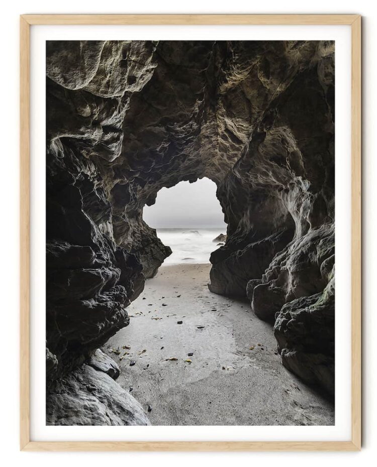 Sea Cave Malibu California Poster noanahiko prints