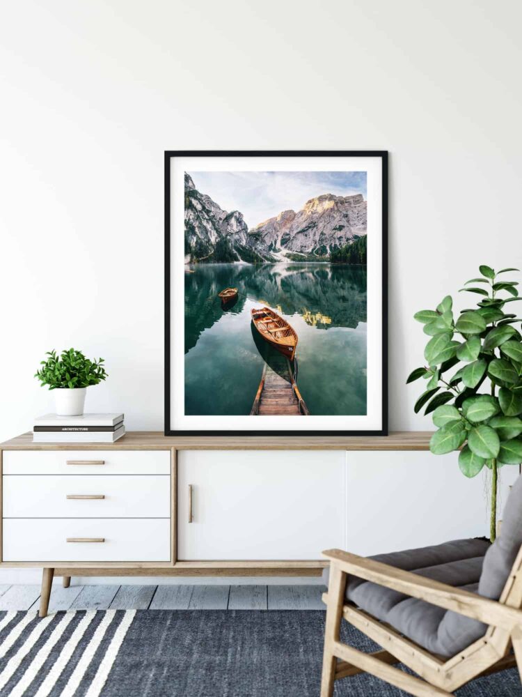 Seekofel mountain Dolomites Poster Noanahiko Art Printable 0093