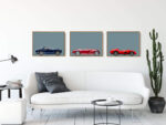 Set of 3 Prints Ferrari Sports Car noanahiko art prints 0162 1