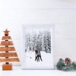 Winter Nature Reindeer Snow Noanahiko Printable Wall Art 0207 1