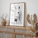 Printable Wall Art Captivating White Horse Digital Art Downloads