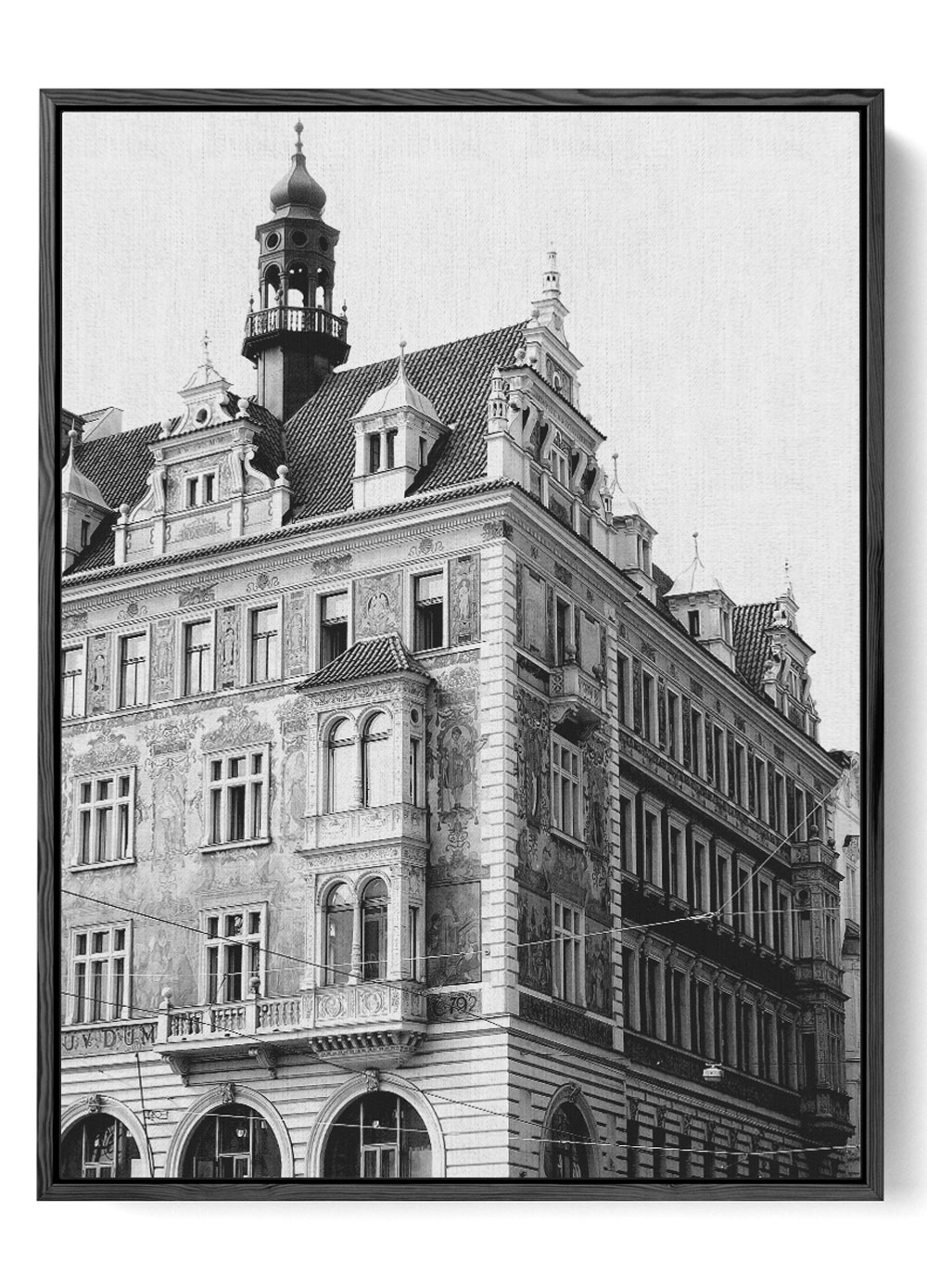 Elegant Prague Building Printable Decor 0266